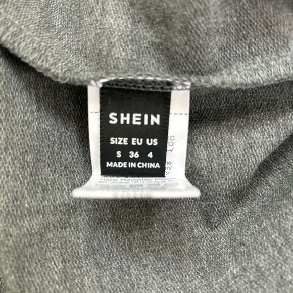 Can I Pet That Dog Shein NWOT Gray Sweatshirt Small - Picture 3 of 5